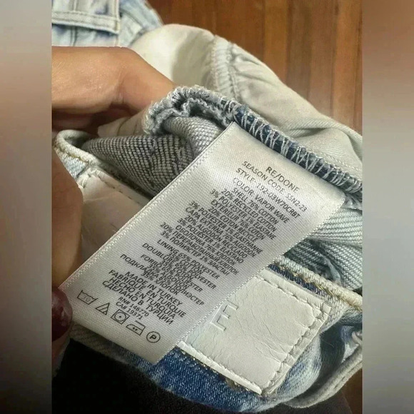 NWOT RE/DONE 70s crop boot jean in vapor wave - Picture 8 of 10